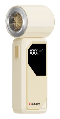 VERBATIM COOLNGO AIRJET HANDHELD FAN WHITE/SILVER