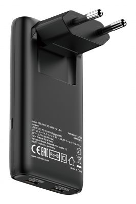 VERBATIM FOLD  N  GO GAN CHARGER 65W EU PLUG BLACK