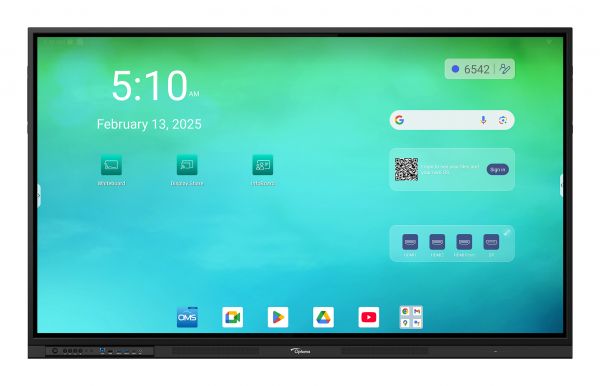 65 -ANDROID 14 4k 8/64gb google edla touch 2x20W