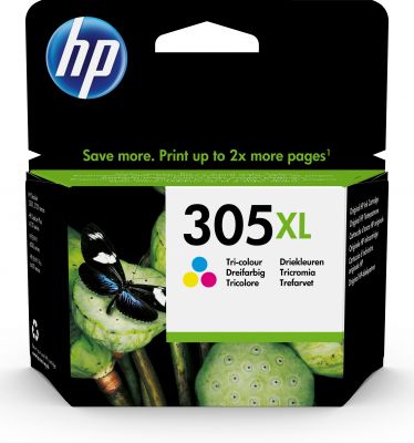 HP 305XL HIGH YIELD TRI-COLOR ORIGINAL INK CART.