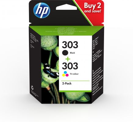 HP 303 INK CARTRIDGE COMBO 2-PAC