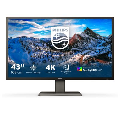 43  16:9 4K VA 3 HDMI, DP, USB-C, HUB USB RJ45