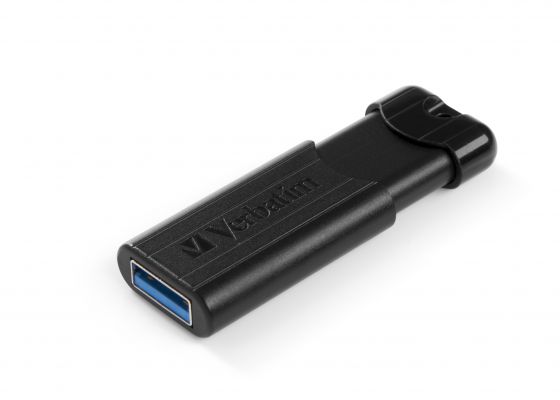 VERBATIM USB DRIVE 3.0 128GB PINSTRIPE BLACK