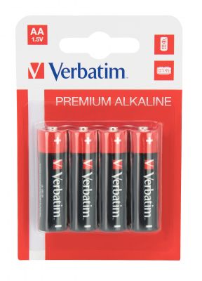 VERBATIM BATTERIE ALKALINE AA STILO BLISTER 4PZ