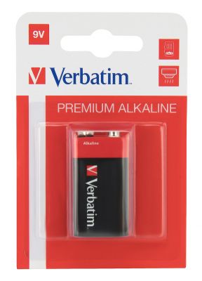 VERBATIM BATTERIE ALKALINE 9V-LR61 9V
