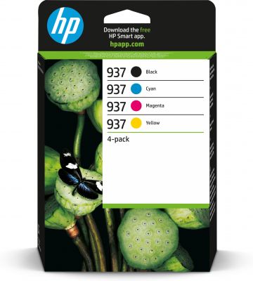 HP INK 937 CMYK ORIGINAL INK CART 4-PACK
