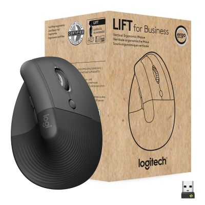 LIFT VERTICAL ERGONOMIC MOUSE FOR BUS GRAPHITE