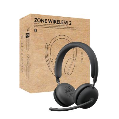 LOGITECH ZONE WIRELESS 2 HEADSET UC - GRAPHITE