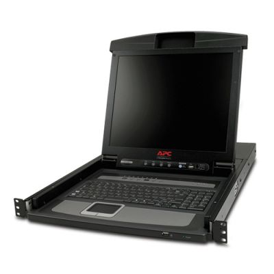 APC 17 RACK LCD CONSOLE WITH INTEGRATED 8 PORT KVM