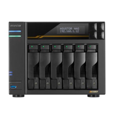 ASUSTOR NAS 6 BAIE QC 2.3GHZ, 16GB RAM