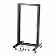 Open Rack 21U H.1000 con Ruote 1 coppia 19''Nero