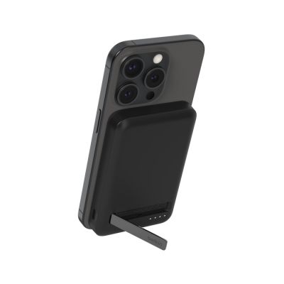 5K QI2 MAGSAFE POWERBANK WITH KICKSTAND BLACK