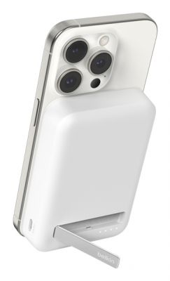 10K QI2 MAGSAFE POWERBANK WITH KICKSTAND WHITE