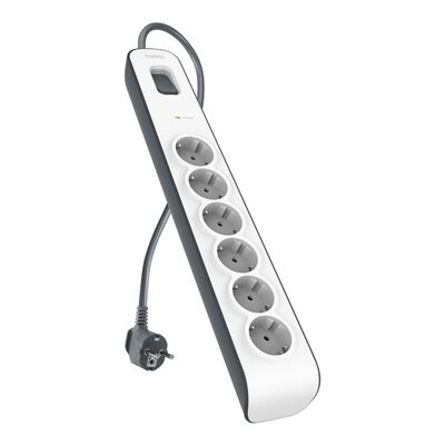 6-OUTLET SURGE PROTECTION STRIP WITH 2M POWER CORD
