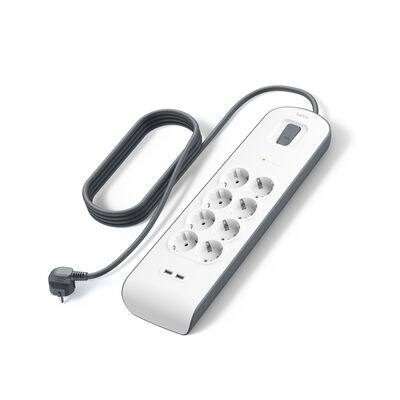 2,4 AMP USB CHARGING 8-OUTLET SURGE PROT. STRIP