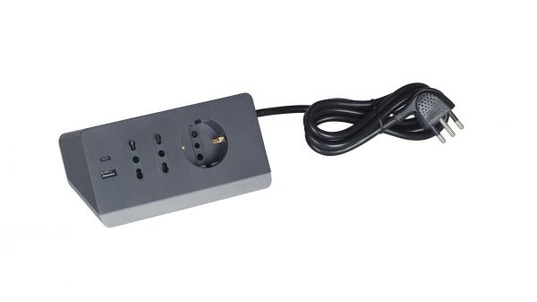 Multipresa da scrivania 2pr10/16+1prP30+2usb