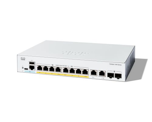 CATALYST 1200 8-PORT GE, POE, EXT PS, 2X1G COMBO
