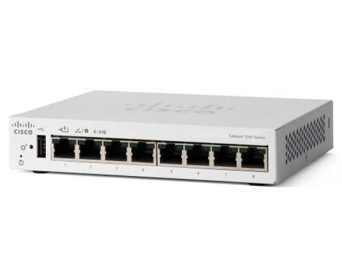 CATALYST 1200 8-PORT GE, DESKTOP, EXT PS, POE INPU