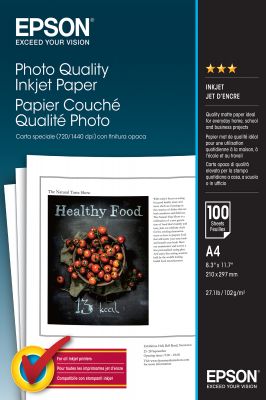 PHOTO QUALITY INKJET PAPER - A4 - 100 SHEETS