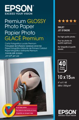 CARTA FOTOGRAFICA LUCIDA - 10X15 - 40 FOGLI