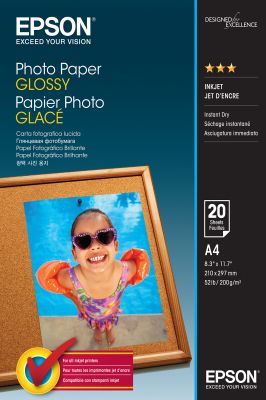 CARTA FOTOGRAFICA LUCIDA - A4 200 G/M2 - 20 FOGLI