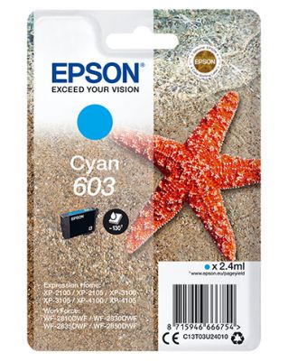CARTUCCIA 603 - SERIE STARFISH CIANO - 130P/2,4ML