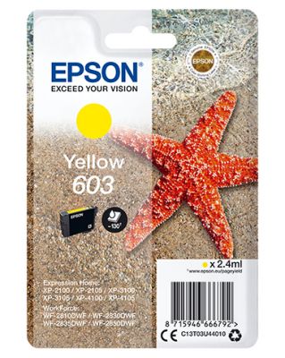 CARTUCCIA 603 - SERIE STARFISH GIALLO - 130P/2,4ML
