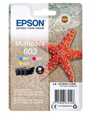 CARTUCCIA 603-SERIE STARFISH-MULTIPACK 3 COLORI