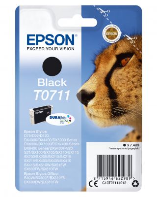 CARTUCCIA T0711 - SERIE GHEPARDO NERO - 7,4ML