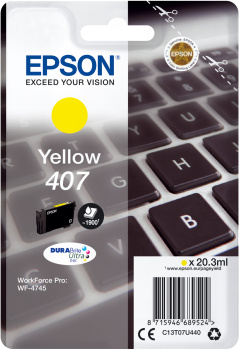 CARTUCCIA 407 SERIE TASTIERA GIALLO - 1900P/38,1ML