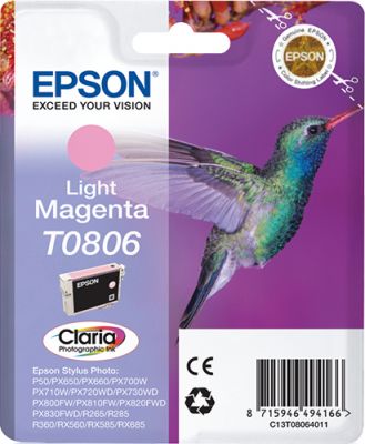 CARTUCCIA T0806 COLIBRI MAGENTA CHIARO 7,4ML
