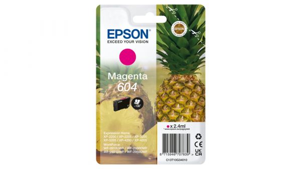 CARTUCCIA 604 - SERIE ANANAS MAGENTA - 604P/2,4ML