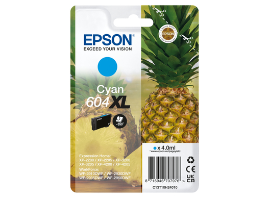 CARTUCCIA 604XL - SERIE ANANAS CIANO - 350P/4ML