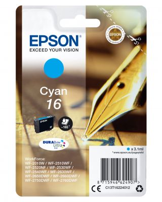 CARTUCCIA 16 - SERIE PENNA CIANO - 165P/3,1ML