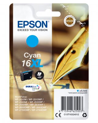 CARTUCCIA 16XL - SERIE PENNA CIANO - 450P/6,5ML