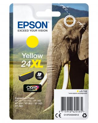 CARTUCCIA 24XL SERIE ELEFANTE GIALLO - 740P/8,7ML