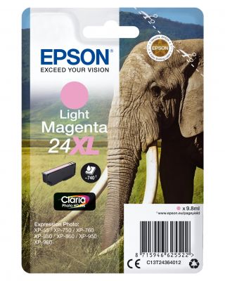 CARTUCCIA 24XL ELEFANTE MAGENTA CHIARO 740PG/9,8ML
