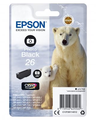 CARTUCCIA 26 - ORSO POLARE PHOTO NERO - 200P/4,7ML
