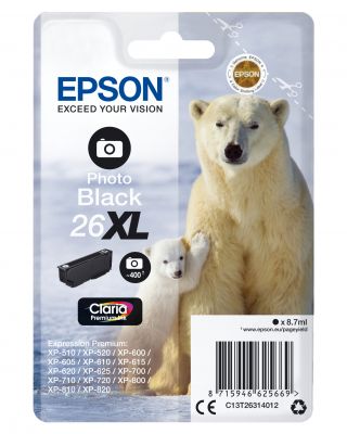 CARTUCCIA 26XL - ORSO POLARE NERO - 400P/8,7ML