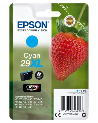 CARTUCCIA 29XL - SERIE FRAGOLA CIANO - 450P/6,4ML