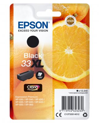 CARTUCCIA 33XL - SERIE ARANCE NERO - 12,2 ML