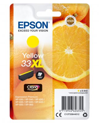 CARTUCCIA 33XL - SERIE ARANCE GIALLO - 8,9 ML