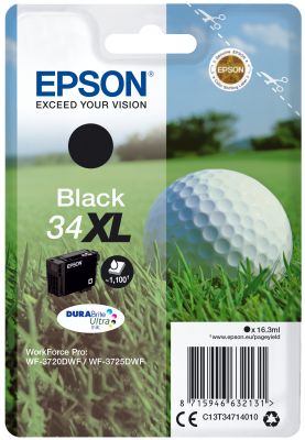 CARTUCCIA 34XL - SERIE GOLF NERO - 1100P/16,3ML