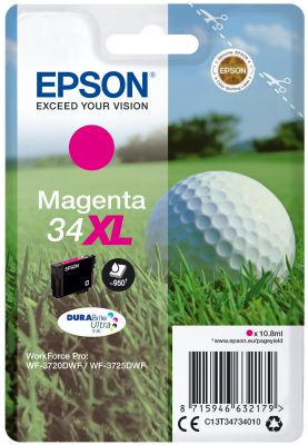 CARTUCCIA 34XL SERIE GOLF MAGENTA 950PAG/10,8ML