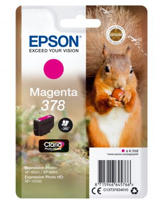 CARTUCCIA 378 - SCOIATTOLO MAGENTA - 360P/4,1ML