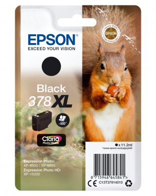 CARTUCCIA 378XL - SCOIATTOLO NERO - 500P/11,2ML