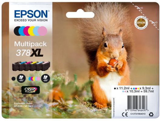 CARTUCCIA 378XL SERIE SCOIATTOLO MULTIPACK