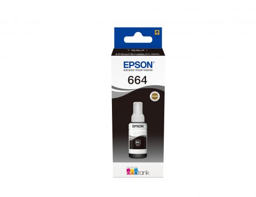 FLACONE INCHIOSTRO NERO-SERIE 664-70ML