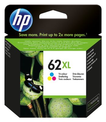 HP 62XL TRI-COLOR INK CARTRIDGE