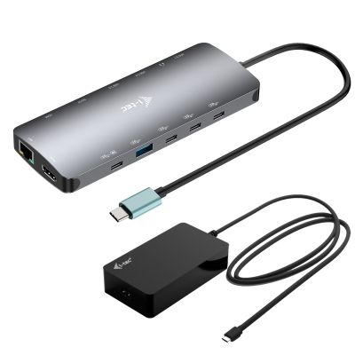 USB-C METAL NANO 3X DISPLAY DOCK, 2X HDMI 1X USB-C